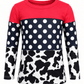 ILTEX Apparel Kids Clothing Color Block Cow Polka Dot Kids