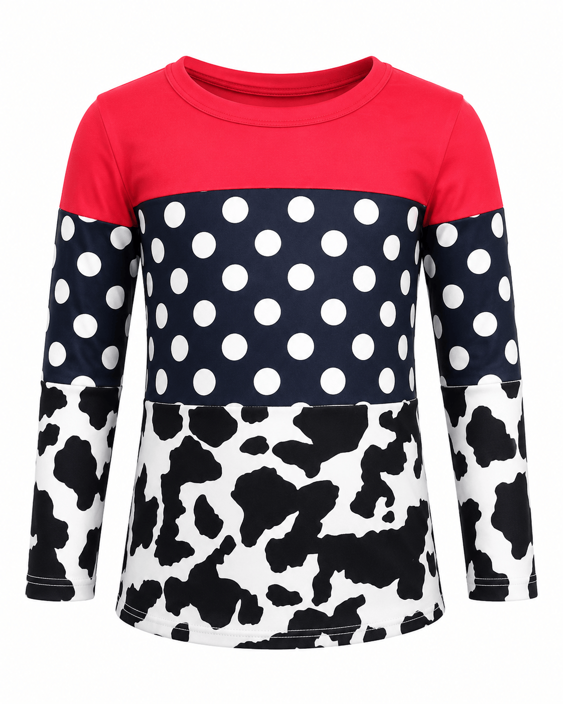 ILTEX Apparel Kids Clothing Color Block Cow Polka Dot Kids