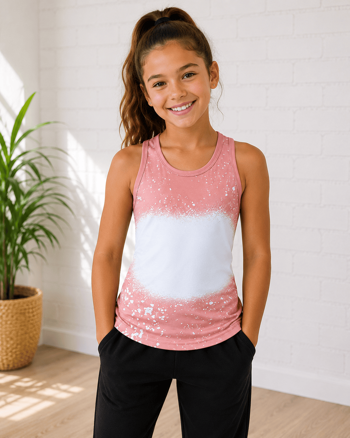 ILTEX Apparel Kids Clothing Coral / 2T Faux Bleached Tank Top - Kids