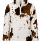 ILTEX Apparel Kids Clothing Cow Print Brown White Sherpa Pullover Kids