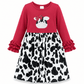 ILTEX Apparel Kids Clothing Cow Red Black Ruffle Dress