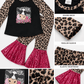 ILTEX Apparel Kids Clothing Cow 'Smooches' Black Cheetah Sequin Outfit Kids