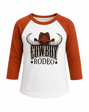 ILTEX Apparel Kids Clothing Cowboy Rodeo Raglan Kids Top