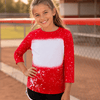 Faux Bleached Raglan Tee - Toddler & Youth - Dark Red