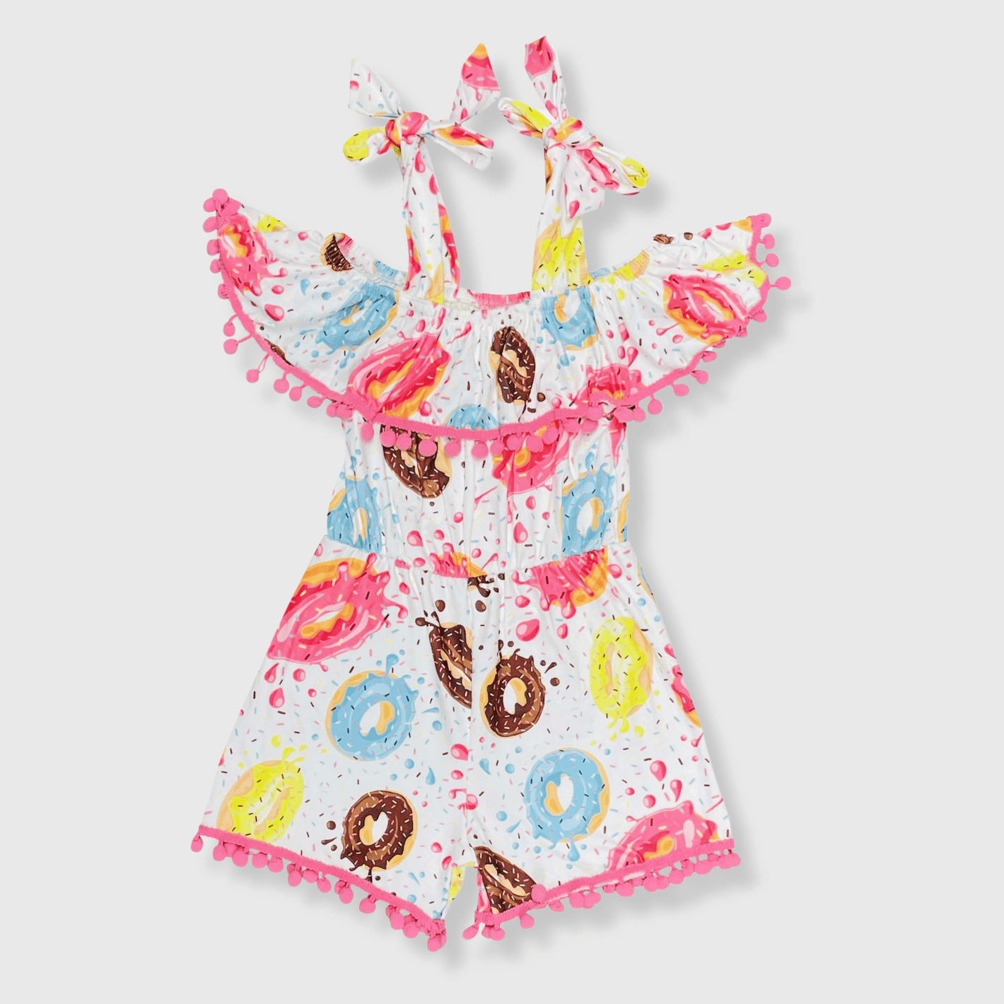 ILTEX Apparel Kids Clothing Donut Pom Pom Romper Kids