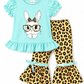 ILTEX Apparel Kids Clothing Easter Bunny Mint Cheetah Outfit