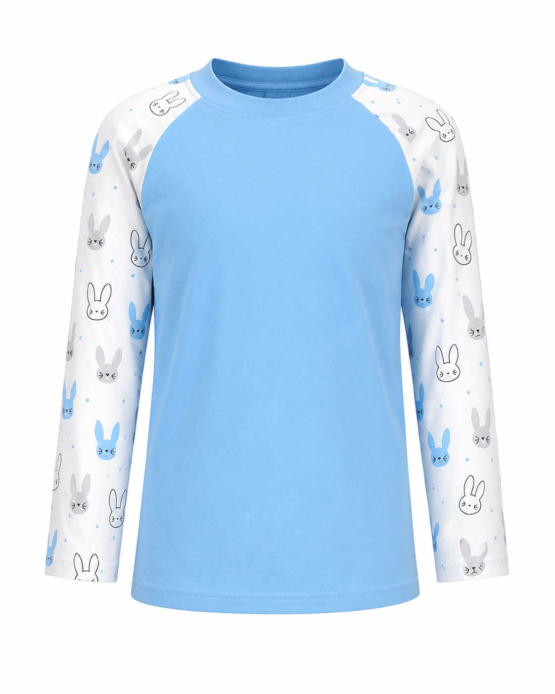 ILTEX Apparel Kids Clothing Easter Gray Blue Bunny Top Kids