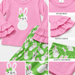 ILTEX Apparel Kids Clothing Easter Pink Green Bunny Outfit Kids