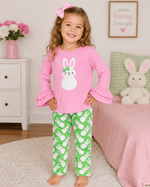 ILTEX Apparel Kids Clothing Easter Pink Green Bunny Outfit Kids