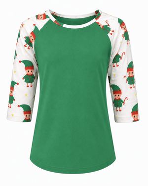 ILTEX Apparel Kids Clothing Elf Green Christmas Top Kids