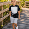 Faux Bleached Tees - Toddler & Youth - Black
