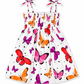 ILTEX Apparel Kids Clothing Girl's Ruched Butterfly Sundress
