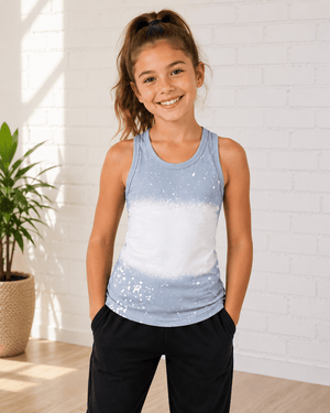 ILTEX Apparel Kids Clothing Gray / 2T Faux Bleached Tank Top - Kids