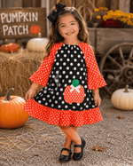 ILTEX Apparel Kids Clothing Halloween Polka Dot Dress Kids
