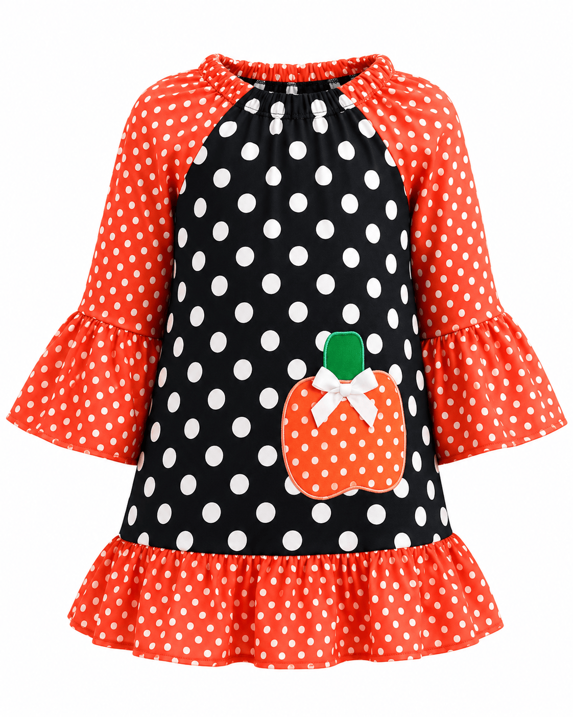 ILTEX Apparel Kids Clothing Halloween Polka Dot Dress Kids