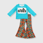 ILTEX Apparel Kids Clothing 'I am Blessed' Aztec Tiffany Outfit