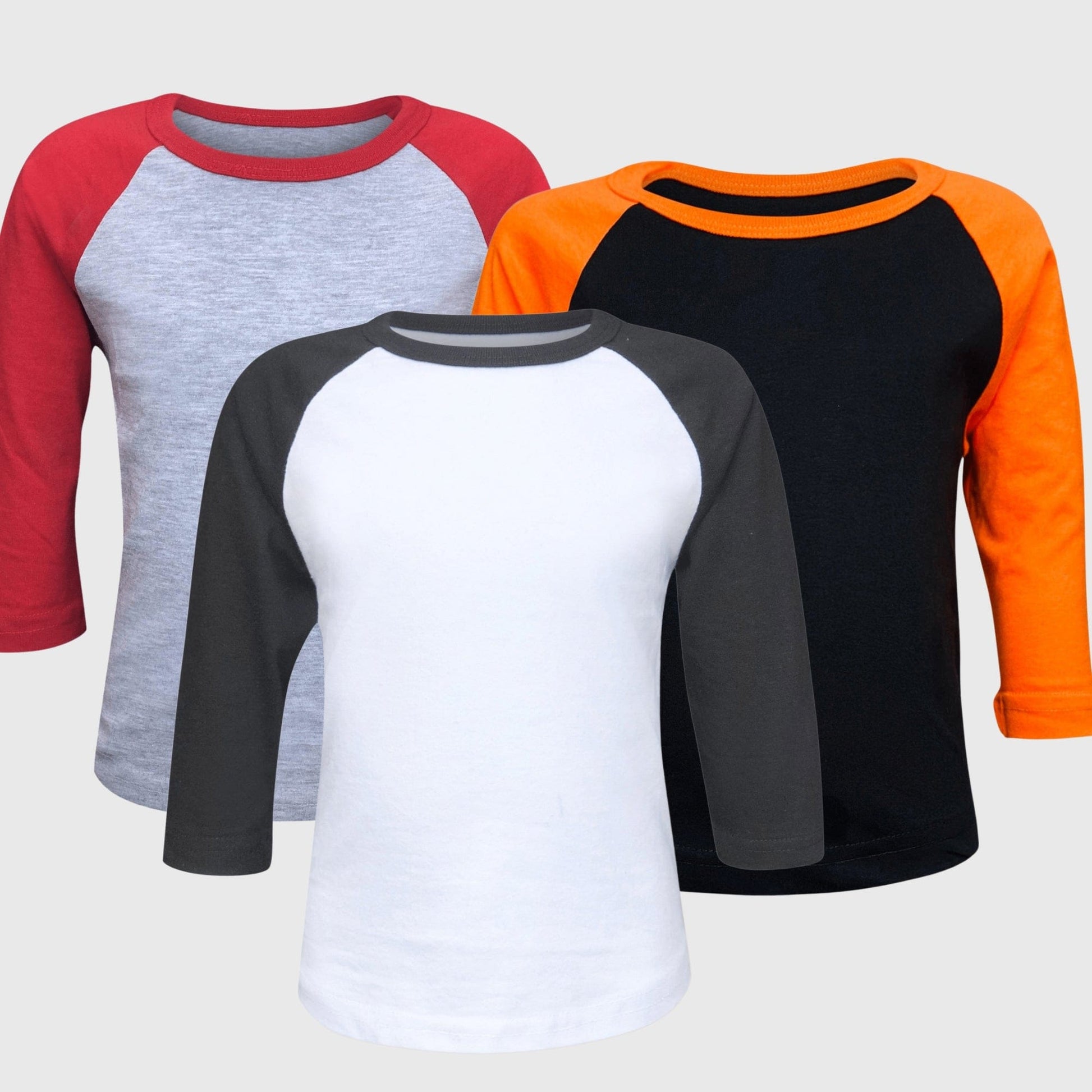 ILTEX Apparel Kids Clothing Kids 3/4 Sleeve Raglan Baseball T-Shirt – 25+ Colors