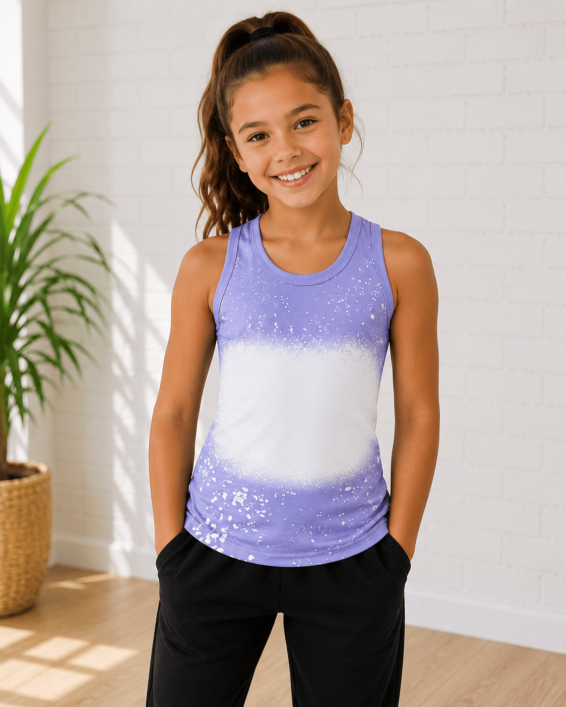 ILTEX Apparel Kids Clothing Lavender / 2T Faux Bleached Tank Top - Kids