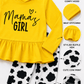 ILTEX Apparel Kids Clothing Mama's Girl Yellow Cow Outfit