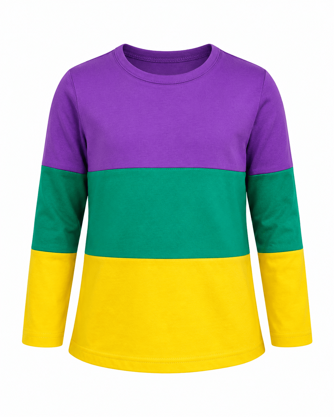 ILTEX Apparel Kids Clothing Mardi Gras Color Block Top - Kids