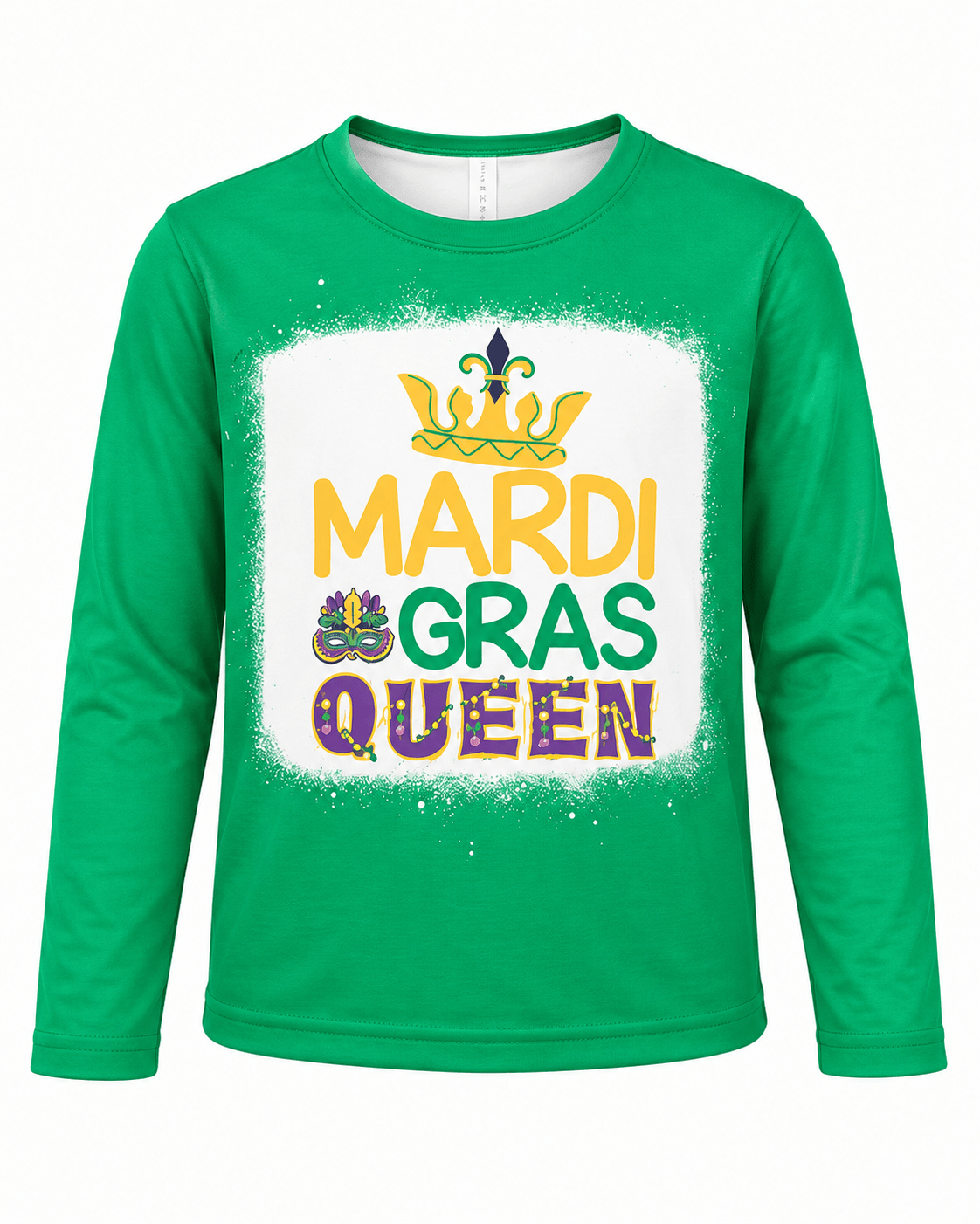 ILTEX Apparel Kids Clothing Mardi Gras Queen Green Kids Top