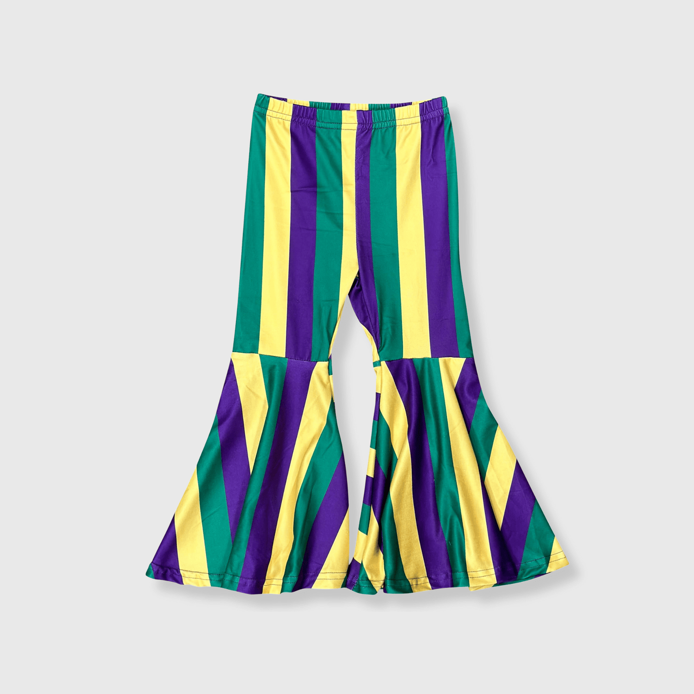 ILTEX Apparel Kids Clothing Mardi Gras Striped Bell Bottoms