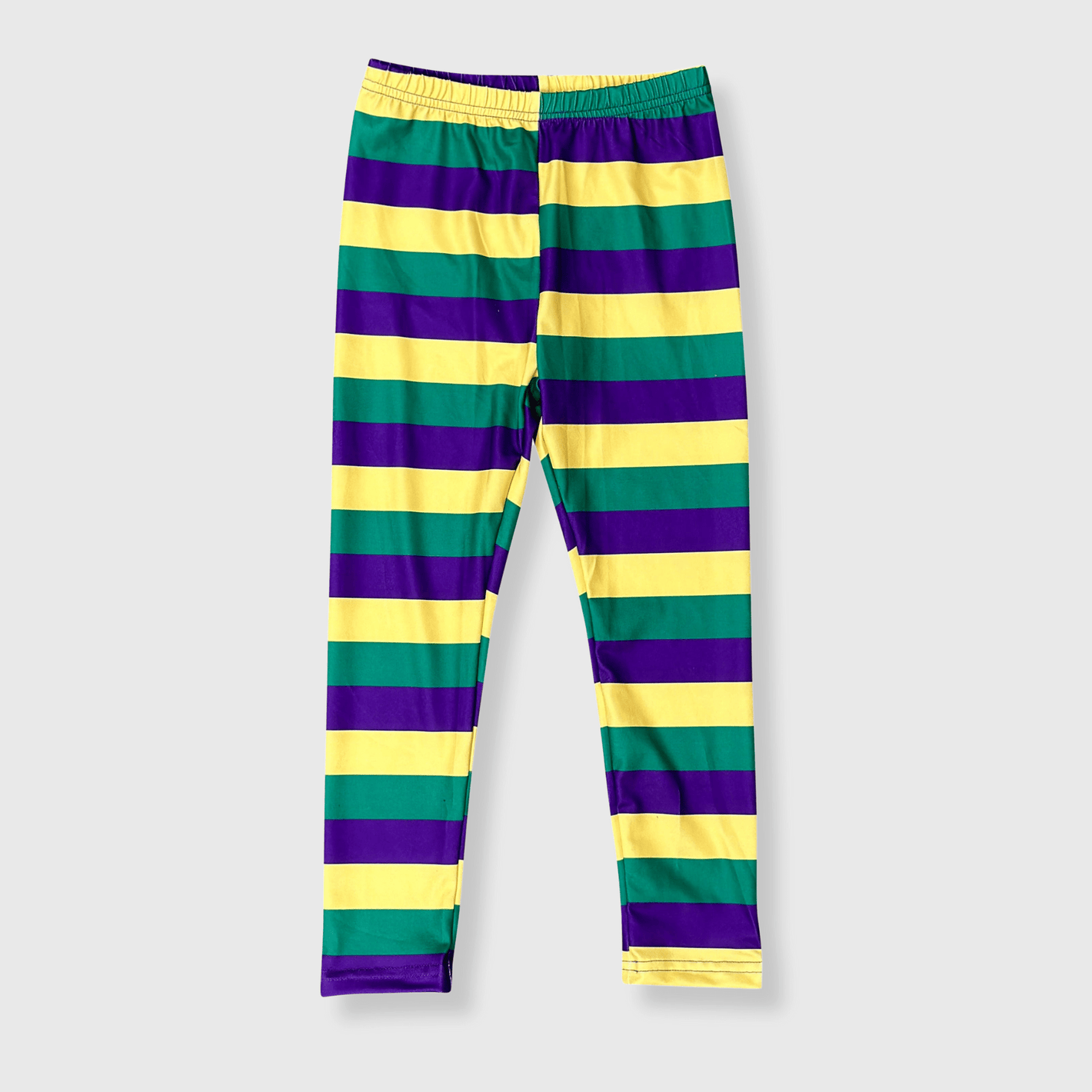 ILTEX Apparel Kids Clothing Mardi Gras Striped Leggings Kids