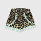 ILTEX Apparel Kids Clothing Mint / 1-2 years Cheetah Pom Pom Shorts Kids