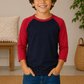 ILTEX Apparel Kids Clothing Navy/Red / 6 Months Kids 3/4 Sleeve Raglan Baseball T-Shirt – 25+ Colors