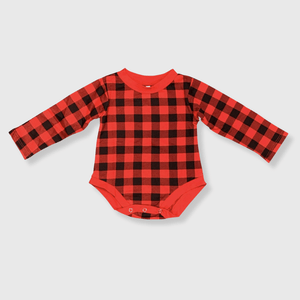 ILTEX Apparel Kids Clothing Plaid Red Toddler Onesie