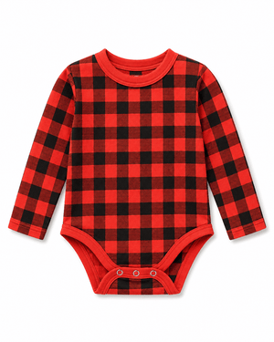 ILTEX Apparel Kids Clothing Plaid Red Toddler Onesie