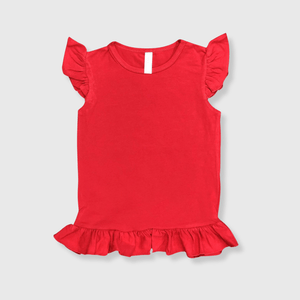 ILTEX Apparel Kids Clothing Red / 1-2 years Ruffles Sleeveless Top Kids