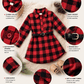 ILTEX Apparel Kids Clothing Red Plaid Belt Buckle Dress Kids