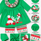 ILTEX Apparel Kids Clothing Rudolph Green Christmas Scarf Outfit