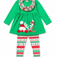 ILTEX Apparel Kids Clothing Rudolph Green Christmas Scarf Outfit