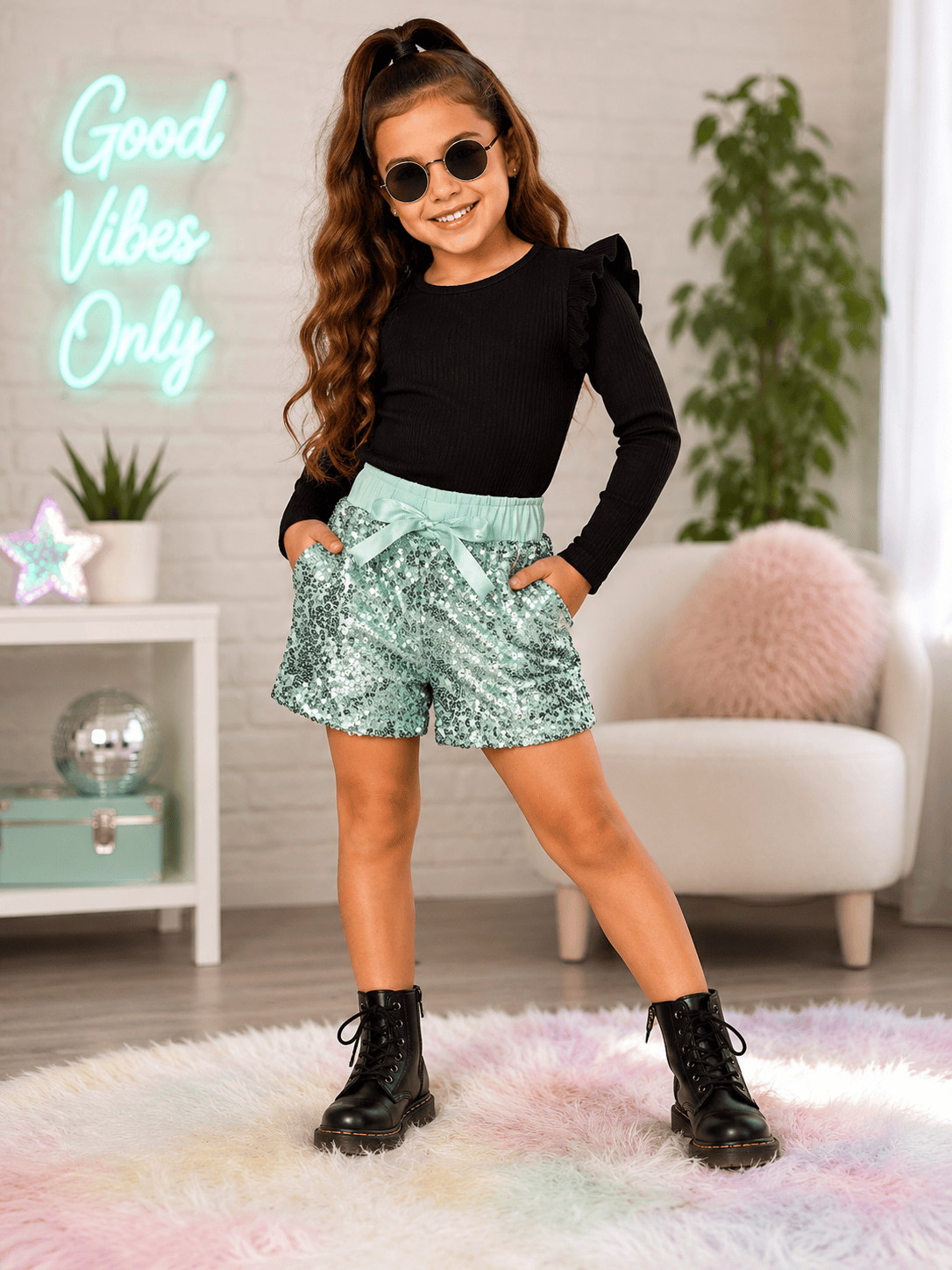 ILTEX Apparel Kids Clothing Sequin Shorts Kids