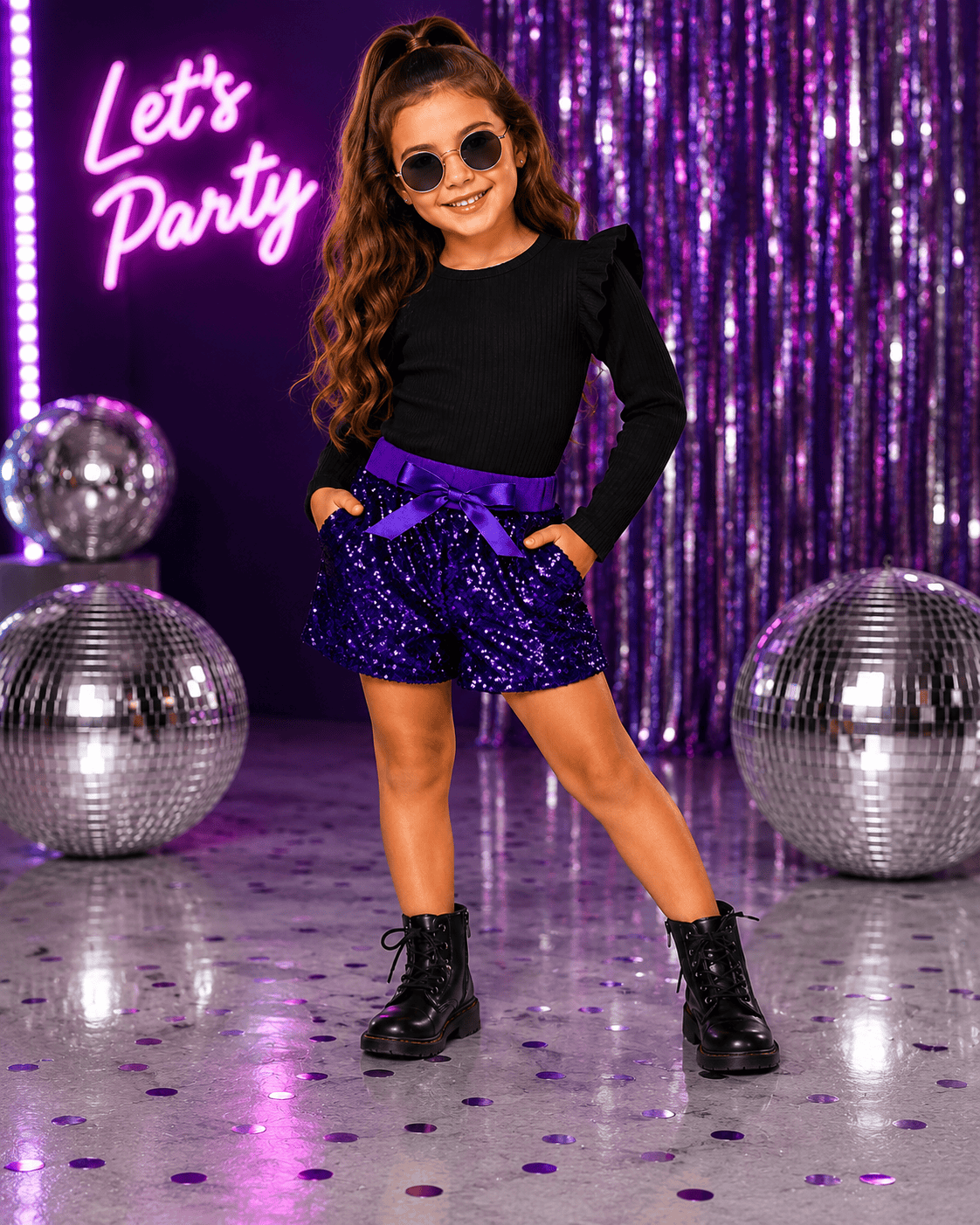 ILTEX Apparel Kids Clothing Sequin Shorts Kids