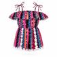 ILTEX Apparel Kids Clothing Serape Cheetah Lace Romper Kids