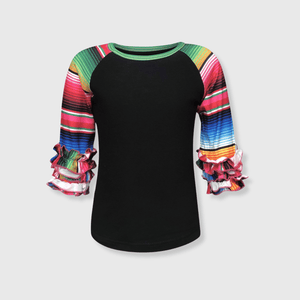 ILTEX Apparel Kids Clothing Serape Mommy & Me Ruffle Top Kids