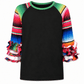 ILTEX Apparel Kids Clothing Serape Mommy & Me Ruffle Top Kids