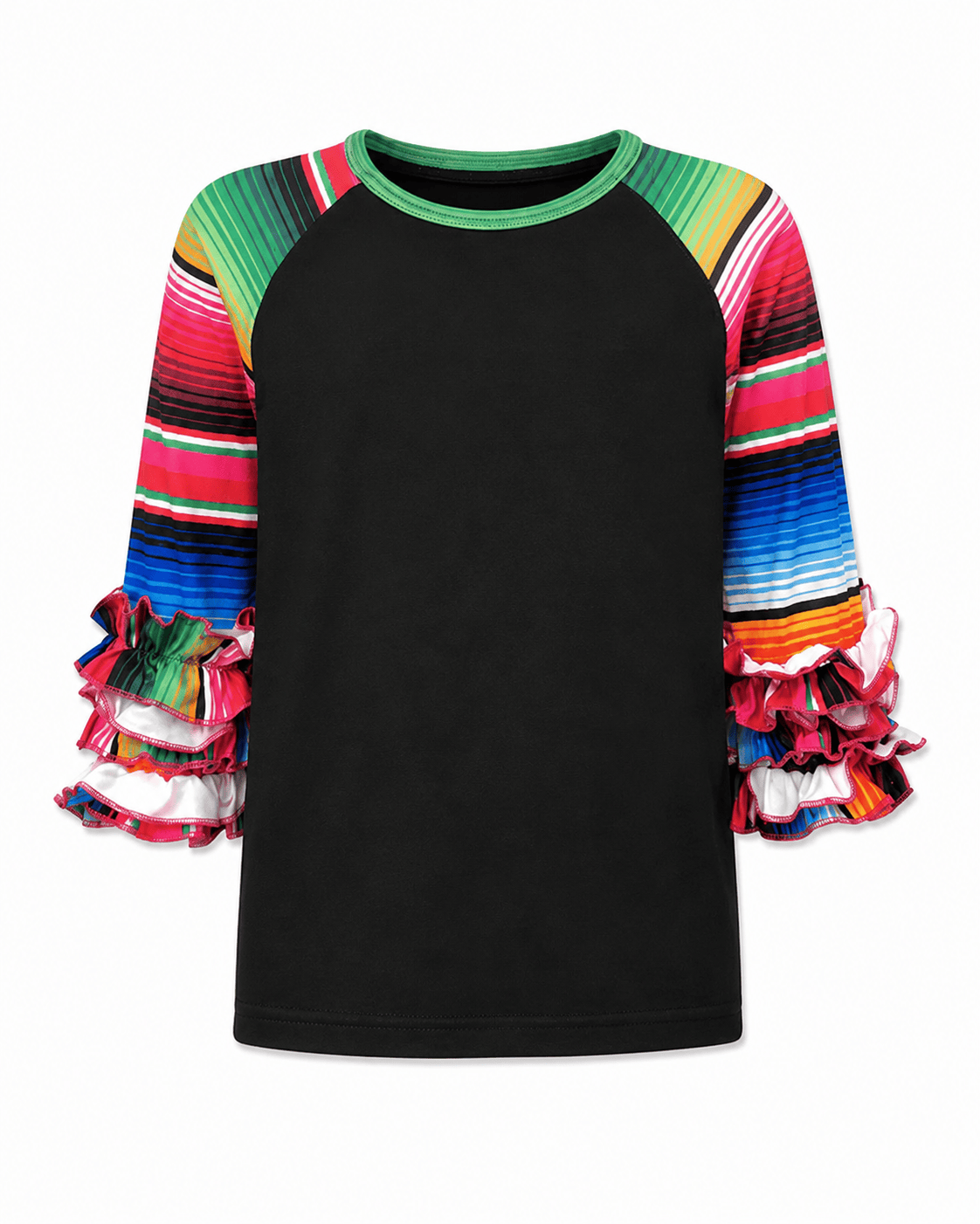 ILTEX Apparel Kids Clothing Serape Mommy & Me Ruffle Top Kids