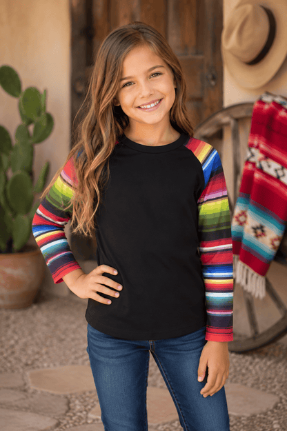 ILTEX Apparel Kids Clothing Serape Print Top Kids