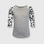 ILTEX Apparel Kids Clothing Shamrock Cheetah St. Patricks Polyester Top Kids