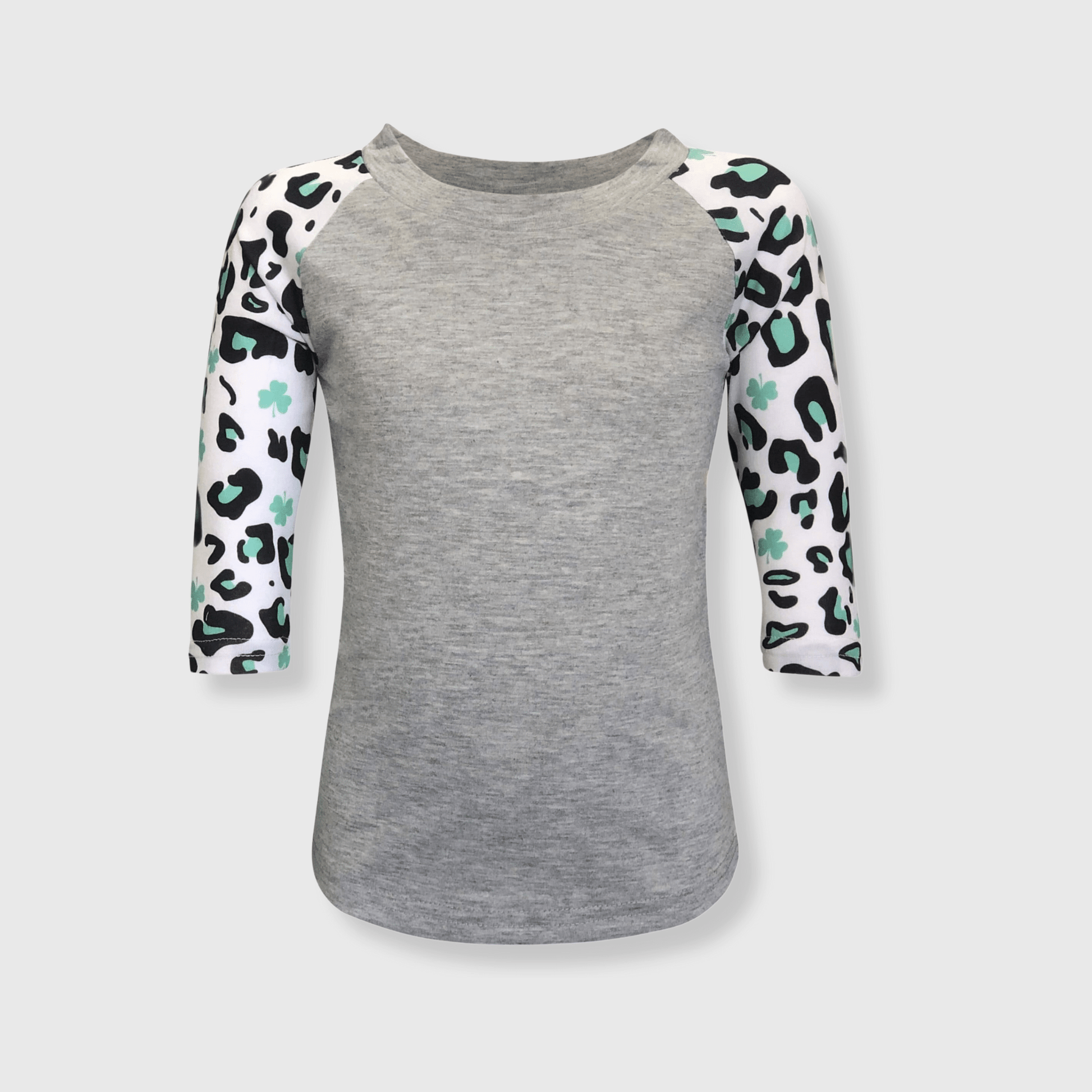 ILTEX Apparel Kids Clothing Shamrock Cheetah St. Patricks Polyester Top Kids