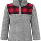 ILTEX Apparel Kids Clothing Sherpa Gray Plaid Pullover Kids