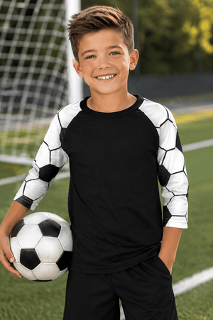 ILTEX Apparel Kids Clothing Soccer Sleeve Raglan Kids