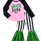 ILTEX Apparel Kids Clothing St. Patricks Pink Lucky Sequin Outfit Kids
