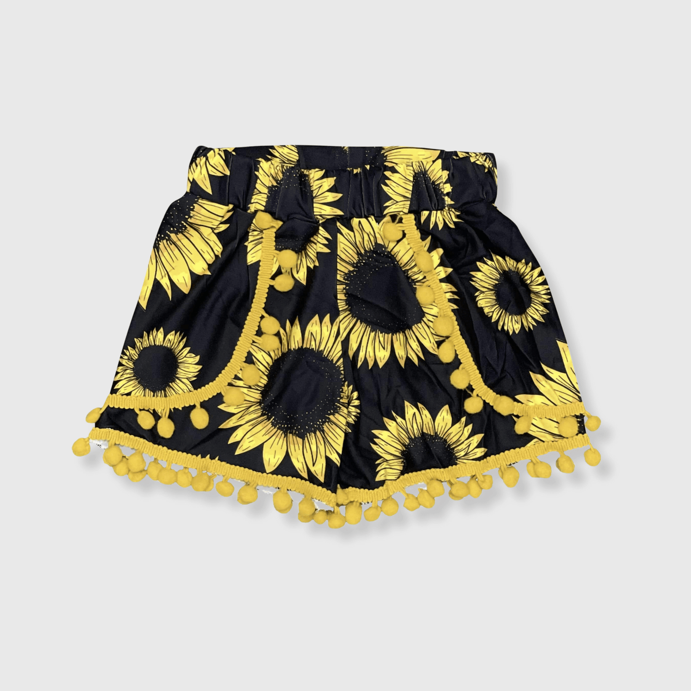 ILTEX Apparel Kids Clothing Sunflower Pom Pom Shorts Kids