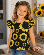 ILTEX Apparel Kids Clothing Sunflower Ruffle Sleeveless Top Kids