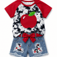 ILTEX Apparel Kids Clothing Tie Dye Apple Denim Outfit Kids